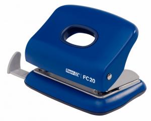 Perforatoare - Perforator plastic RAPID FC20, 20 coli - albastru
