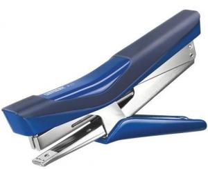 Articole pentru birou - Capsator de mana (tip cleste), plastic, RAPID Fixativ F11, 15 coli, capse nr. 10 - albastru