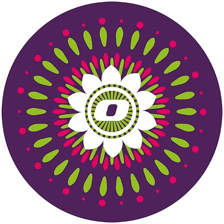 Ghiozdane - Abtibilduri roti, 2 buc./set, Roller NIKIDOM - Mandala