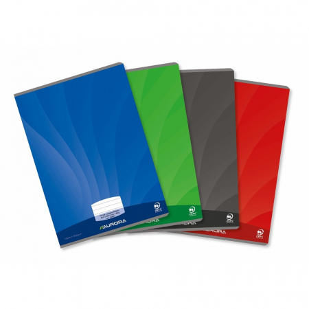 Caiete - Caiet A4, 36 file - 90g/mp, liniat stanga, coperta carton lucios, AURORA Mano - dictando