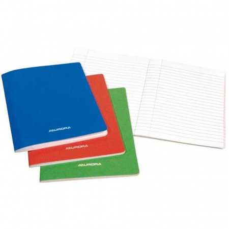 Caiet A4, 60 file - 80g/mp, liniat stanga, coperta carton color laminat, AURORA - dictando [1]