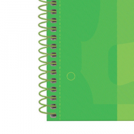 Caiete - Caiet cu spirala, OXFORD Europeanbook 1, A4+, 80 file-90g/mp, hardcover verde, Scribzee-dictando