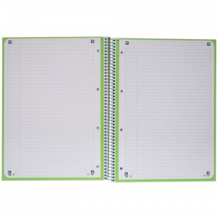 Caiet cu spirala, OXFORD Europeanbook 1, A4+, 80 file-90g/mp, hardcover verde, Scribzee-dictando [2]