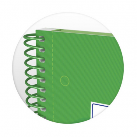 Caiet cu spirala, OXFORD Europeanbook 1, A4+, 80 file-90g/mp, hardcover verde, Scribzee-mate [5]