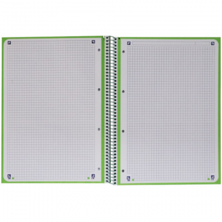 Caiet cu spirala, OXFORD Europeanbook 1, A4+, 80 file-90g/mp, hardcover verde, Scribzee-mate [3]
