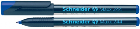 Markere CD, DVD - CD/DVD-marker SCHNEIDER Maxx 244, varf 0.7mm - albastru