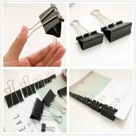 Clip hartie 41mm, 12buc/cutie, Office Products - negru [3]