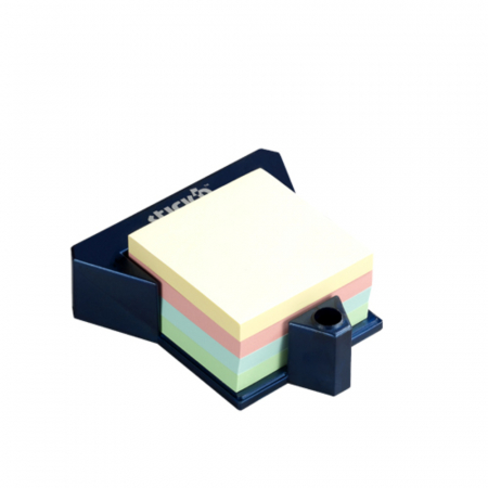 Produse din hartie - Cub autoadeziv cu suport, 76 x 76 mm, 400 file, Stick"n - 4 culori pastel