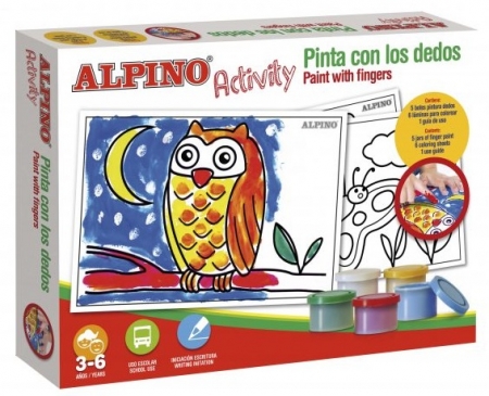Cutie cu articole creative pentru copii, ALPINO Activity - Paint with the finger [1]