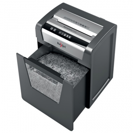 Distrugator documente manual REXEL MOMENTUM X415, P4, cross-cut (confeti), 15 coli, cos 23l, negru [2]