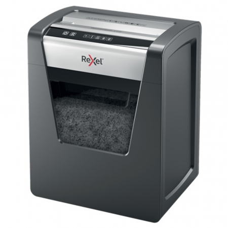 Distrugator documente manual REXEL MOMENTUM X415, P4, cross-cut (confeti), 15 coli, cos 23l, negru [1]