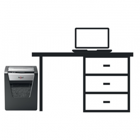 Distrugator documente manual REXEL MOMENTUM X415, P4, cross-cut (confeti), 15 coli, cos 23l, negru [5]