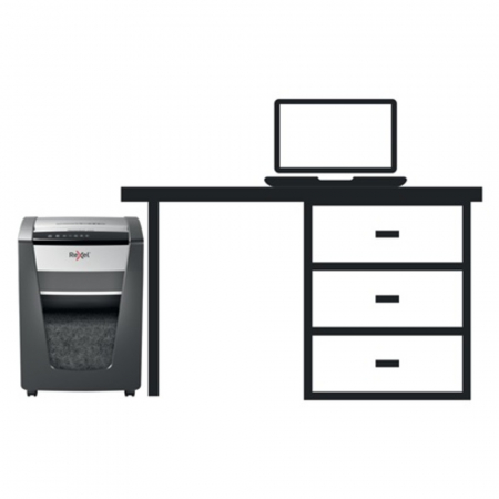 Distrugator documente manual REXEL MOMENTUM X420, P4, cross-cut (confeti), 20 coli, cos 30l, negru [5]