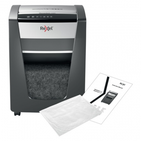 Distrugator documente manual REXEL MOMENTUM X420, P4, cross-cut (confeti), 20 coli, cos 30l, negru [3]