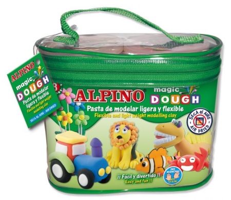 Plastilina, pasta de modelat - Kit 8 culori x 40gr plastilina magica, 320 grame, ALPINO