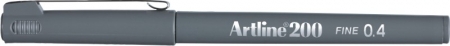 Linere - Liner ARTLINE 200, varf fetru 0.4mm - gri