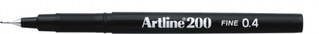 Linere - Liner ARTLINE 200, varf fetru 0.4mm - negru