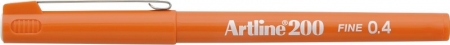 Linere - Liner ARTLINE 200, varf fetru 0.4mm - portocaliu