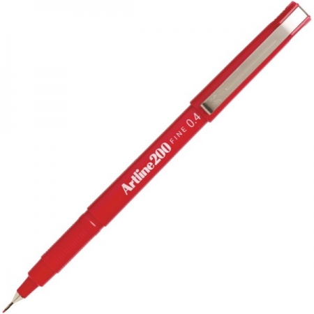 Linere - Liner ARTLINE 200, varf fetru 0.4mm - rosu