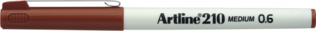 Linere - Liner ARTLINE 210, varf fetru 0.6mm - maro