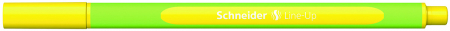 Linere - Liner SCHNEIDER Line-Up, rubber grip, varf fetru 0.4mm - galben fluorescent