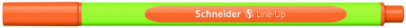 Linere - Liner SCHNEIDER Line-Up, rubber grip, varf fetru 0.4mm - orange fluorescent