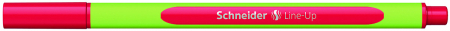 Linere - Liner SCHNEIDER Line-Up, rubber grip, varf fetru 0.4mm - rosu fluorescent