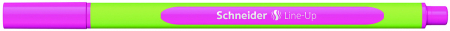 Linere - Liner SCHNEIDER Line-Up, rubber grip, varf fetru 0.4mm - roz fluorescent