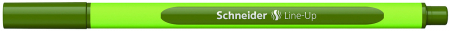 Linere - Liner SCHNEIDER Line-Up, rubber grip, varf fetru 0.4mm - verde masliniu