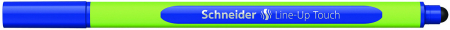 Linere - Liner SCHNEIDER Line-Up Touch, rubber grip, varf fetru 0.4mm - albastru lapis
