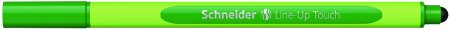 Linere - Liner SCHNEIDER Line-Up Touch, rubber grip, varf fetru 0.4mm - verde black forest