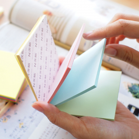 Magic notes autoadeziv 76 x 76 mm, 100 file, Stick"n Magic Notes - 4 culori pastel [1]