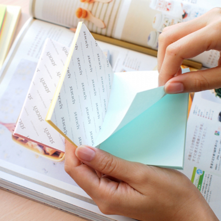 Magic notes autoadeziv 76 x 76 mm, 100 file, Stick"n Magic Notes - 4 culori pastel [2]