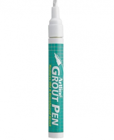 Markere speciale - Marker ARTLINE 419 Grout Pen, pentru rosturi, corp metalic, varf tesit, 2.0-4.0mm - alb