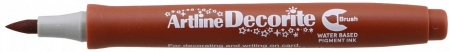 Markere speciale - Marker ARTLINE Decorite, varf flexibil (tip pensula) - maro