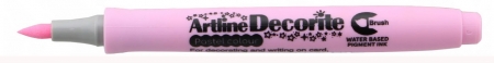 Markere speciale - Marker ARTLINE Decorite, varf flexibil (tip pensula) - roz pastel