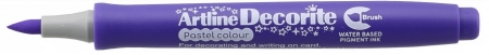Markere speciale - Marker ARTLINE Decorite, varf flexibil (tip pensula) - violet pastel