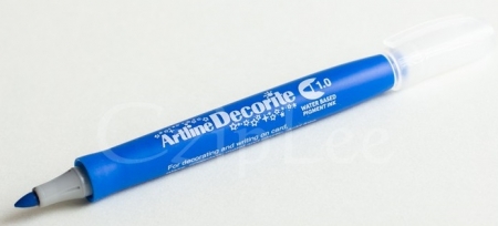 Markere speciale - Marker ARTLINE Decorite, varf rotund 1.0mm - albastru