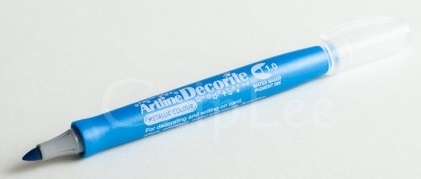 Markere speciale - Marker ARTLINE Decorite, varf rotund 1.0mm - bleu metalizat