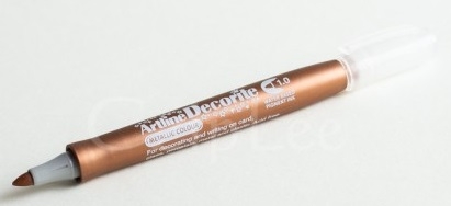 Markere speciale - Marker ARTLINE Decorite, varf rotund 1.0mm - bronz