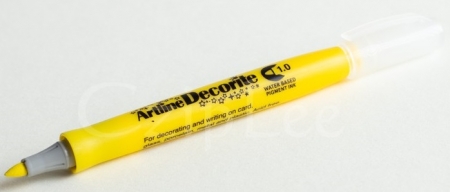 Markere speciale - Marker ARTLINE Decorite, varf rotund 1.0mm - galben