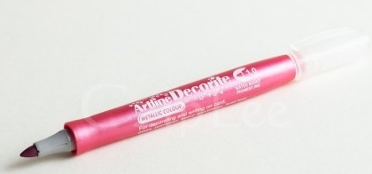 Markere speciale - Marker ARTLINE Decorite, varf rotund 1.0mm - roz metalizat