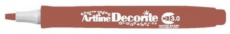 Markere speciale - Marker ARTLINE Decorite, varf tesit 3.0mm - maro