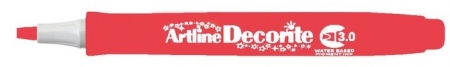 Markere speciale - Marker ARTLINE Decorite, varf tesit 3.0mm - rosu