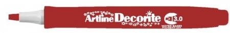 Markere speciale - Marker ARTLINE Decorite, varf tesit 3.0mm - rosu metalizat