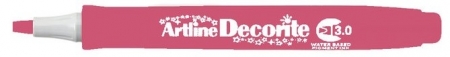 Markere speciale - Marker ARTLINE Decorite, varf tesit 3.0mm - roz metalizat