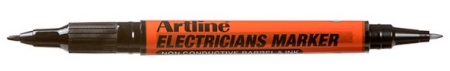 Markere speciale - Marker ARTLINE, pentru electricieni, corp plastic, 2 capete, varfuri rotunde 0.4/1.0mm - negru