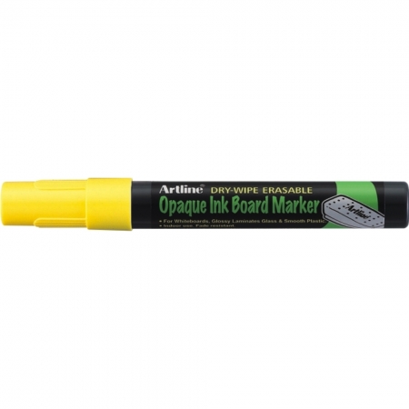 Markere speciale - Marker cu cerneala opaca, ARTLINE, pentru table de scris, varf 2.0mm - galben fluorescent