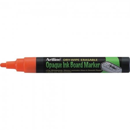 Markere speciale - Marker cu cerneala opaca, ARTLINE, pentru table de scris, varf 2.0mm - orange fluorescent