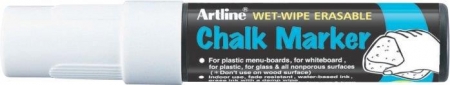 Markere pentru tabla si flipchart - Marker cu creta ARTLINE, pentru table de scris, varf 12.0mm - alb